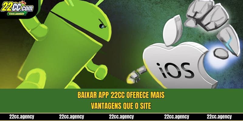 Baixar App 22cc oferece mais vantagens que o site